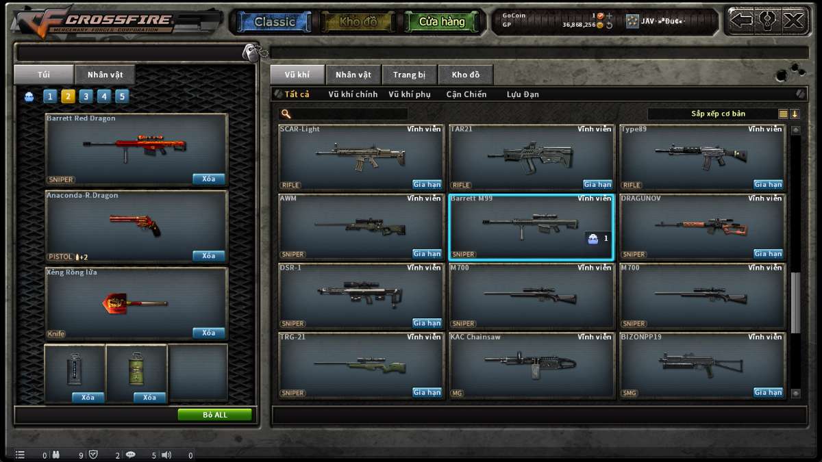 shop acc cf uy tin gia re